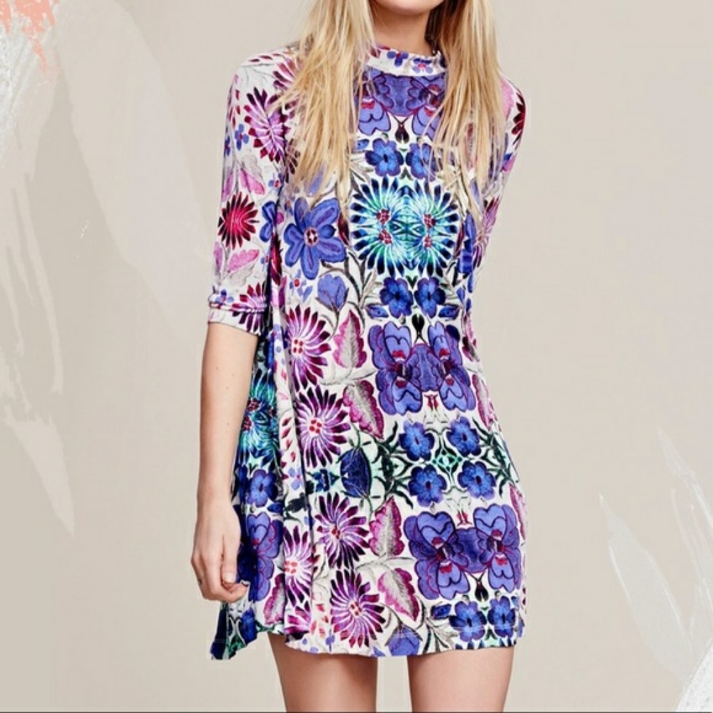 Free People Fiesta Floral Dress size Medium